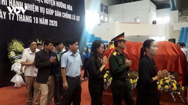 Truy điệu và an táng Đại úy công an hy sinh trên đường đi cứu dân
