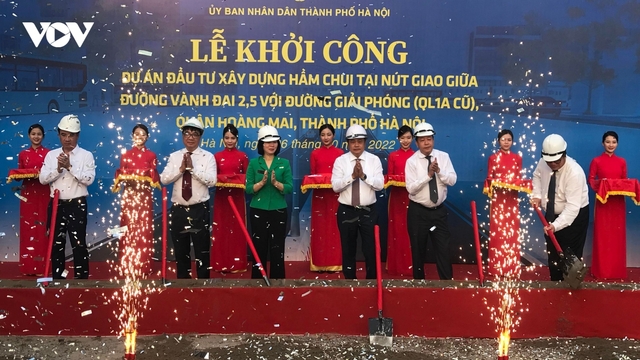 Hà Nội khởi công xây dựng hầm chui Giải Phóng-Kim Đồng trị giá gần 800 tỷ đồng