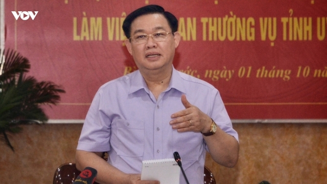 Chủ tịch Quốc hội: Bình Phước cần khẩn trương rà soát, hoàn chỉnh các quy hoạch