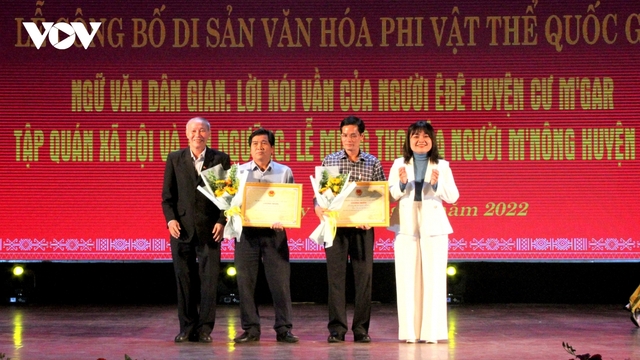 Đắk Lắk có thêm 2 di sản văn hóa phi vật thể cấp quốc gia