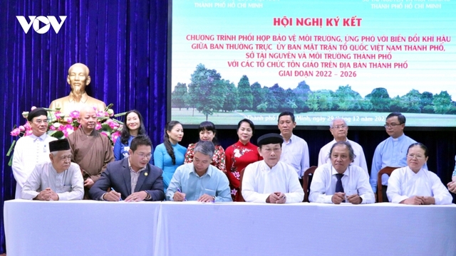 33 tổ chức tôn giáo ký kết bảo vệ môi trường tại TP.HCM