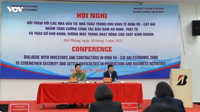 Đối thoại, tháo gỡ khó khăn cho các doanh nghiệp trong KKT Đình Vũ - Cát Hải