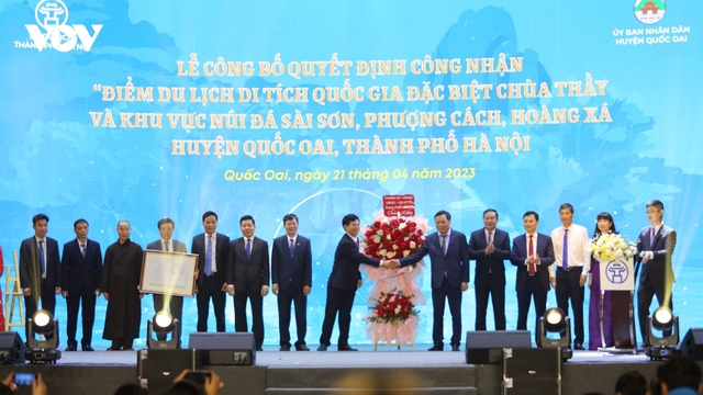 Chùa Thầy được công nhận là điểm du lịch Di tích Quốc gia đặc biệt