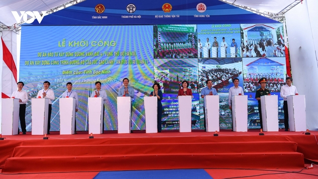 Bắc Ninh khởi công Dự án đầu tư xây dựng đường vành đai 4 - Vùng Thủ đô