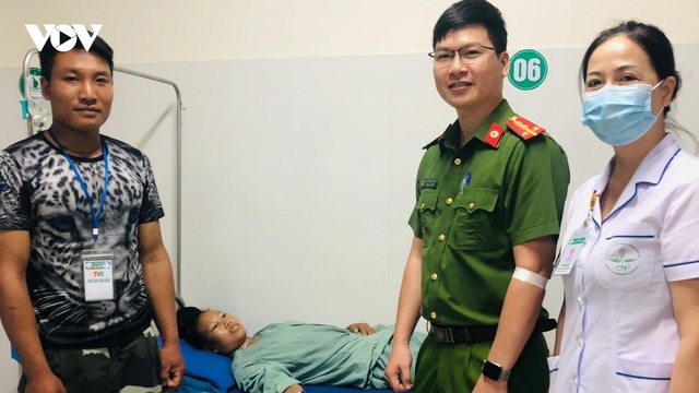 Đại uý công an kịp thời hiến máu cứu người