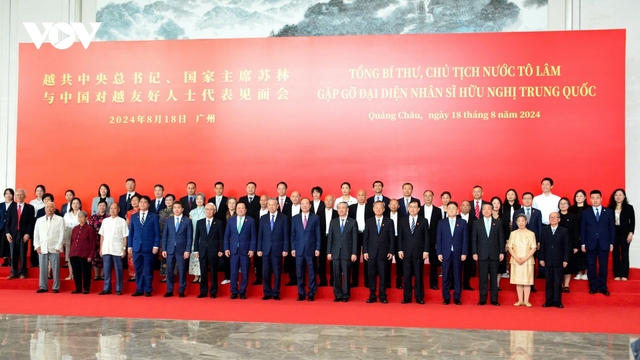 Tổng Bí thư, Chủ tịch nước Tô Lâm gặp gỡ đại diện nhân sĩ hữu nghị Trung Quốc