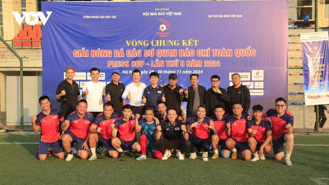 Đội bóng VOV vô địch Press Cup 2024