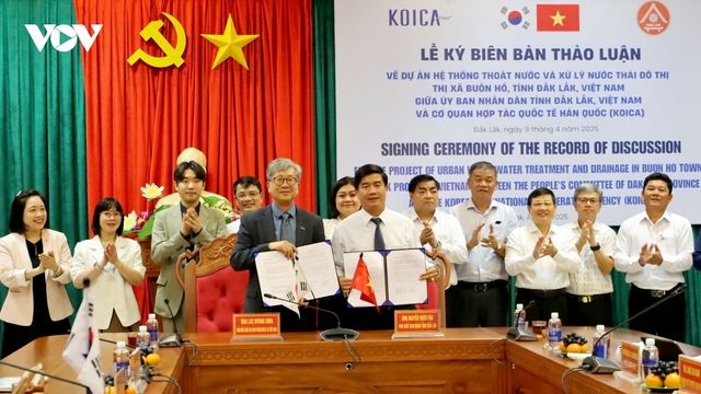 Đắk Lắk ký kết biên bản ghi nhớ với Hàn Quốc về dự án xử lý nước thải đô thị