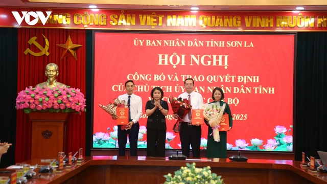 Sơn La công bố quyết định điều động, bổ nhiệm 3 lãnh đạo sở, ngành