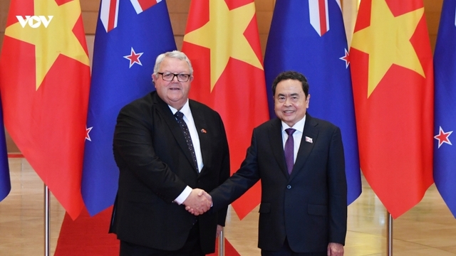 Chủ tịch Quốc hội Trần Thanh Mẫn đón và hội đàm với Chủ tịch Quốc hội New Zealand