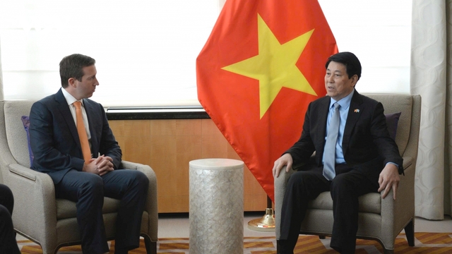 Chủ tịch nước Lương Cường tiếp Giám đốc điều hành Quĩ đầu tư Warburg Pincus