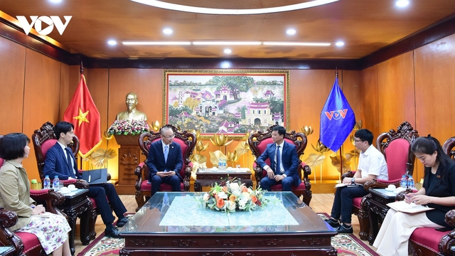 Lãnh đạo VOV tiếp đoàn Cơ quan Hợp tác Quốc tế Nhật Bản (JICA) tại Việt Nam