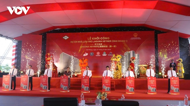 Hải Phòng khởi công khu nhà lưu trú công nhân vốn đầu tư hơn 2.000 tỷ đồng