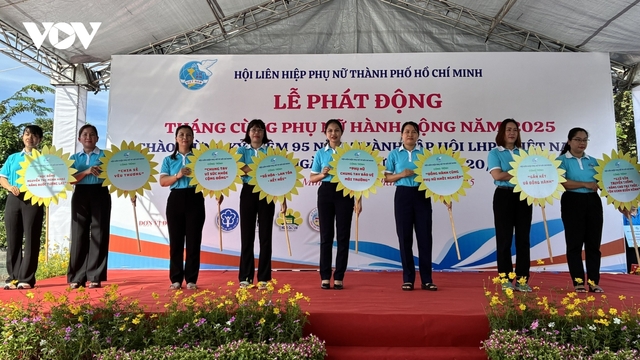 TP.HCM phát động “Tháng cùng phụ nữ hành động” với 168 công trình vì cộng đồng