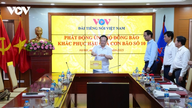 VOV phát động ủng hộ đồng bào bị thiệt hại nặng do cơn bão số 10