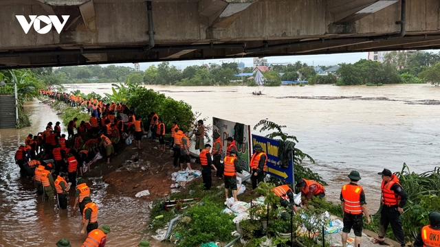 Nguy cơ lũ lịch sử trên sông Cầu tại Thái Nguyên