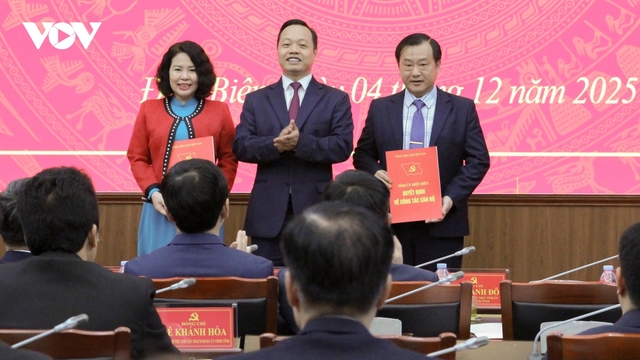 Điện Biên công bố các quyết định về công tác cán bộ