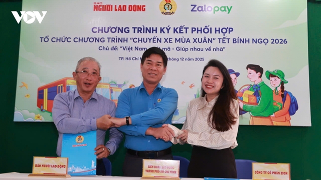 Khởi động “Chuyến xe mùa xuân” đưa lao động về quê ăn Tết