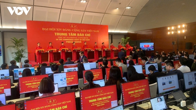 Hơn 600 phóng viên, kỹ thuật viên báo chí tác nghiệp tại Đại hội XIV