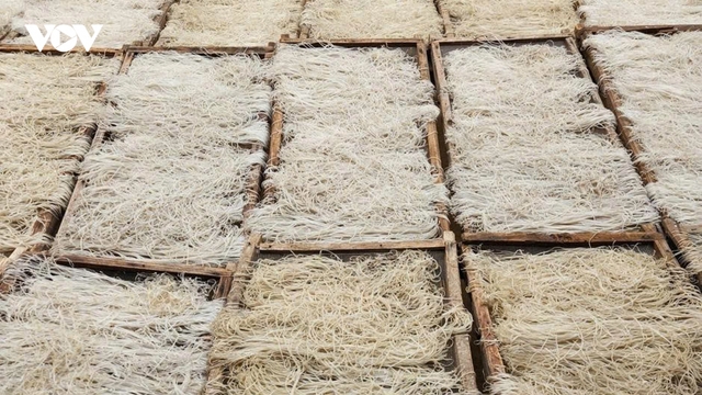 Làng miến dong Quỳnh Phiêng vào vụ Tết