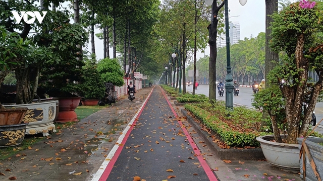 Tuần đầu vận hành làn riêng xe đạp ở TP.HCM: Vắng người đạp, xe máy "mượn" đường