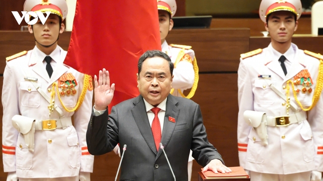 Chùm ảnh: Chủ tịch Quốc hội Trần Thanh Mẫn tuyên thệ nhậm chức