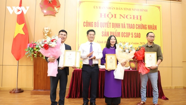 Ninh Bình có thêm 4 sản phẩm OCOP 5 sao quốc gia, nâng tổng số lên 7 sản phẩm