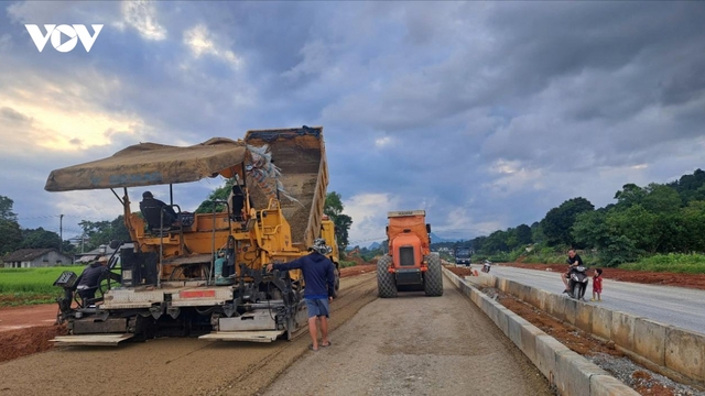Tăng tốc thi công dự án đường tránh xã Hòa An, Cao Bằng sau phản ánh của VOV