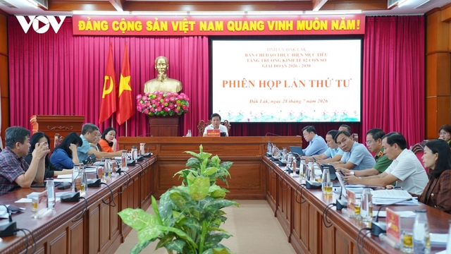 Đắk Lắk điều chỉnh kịch bản tăng trưởng, phấn đấu đạt GRDP trên 10% năm 2026