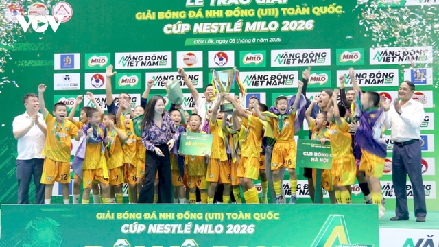 Câu lạc bộ Hà Nội vô địch Giải Bóng đá Nhi đồng toàn quốc 2026