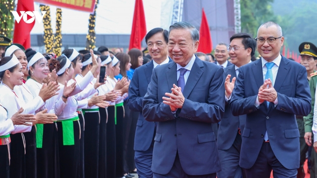 Tổng Bí thư, Chủ tịch nước Tô Lâm dự Lễ kỷ niệm 72 năm Ngày Bác Hồ về thăm Đền Hùng