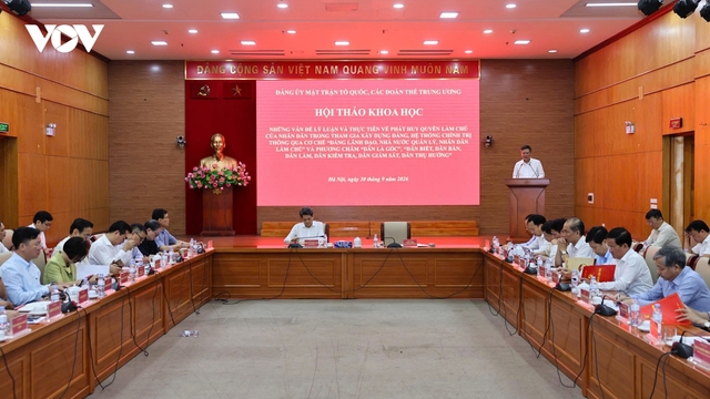 Phát huy quyền làm chủ của Nhân dân trong xây dựng Đảng và chính quyền