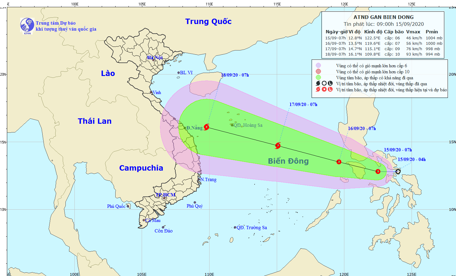 A tropical depression heads towards East Sea and is likely to turn into storm