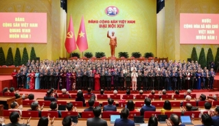 The 14th Party Central Committee comprising 200 members make debut at the National Party Congress in Hanoi