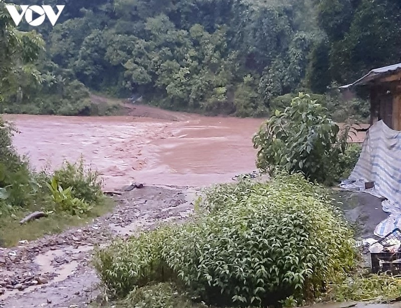 The heavy downpours have seen water levels in rivers and streams across the region rise rapidly, according to local authorities