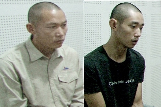 Two suspects at the police station (Photo: Lao Cai Police)