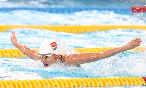 Vietnamese swimmer Nguyen Thi Anh Vien (Photo: Internet)
