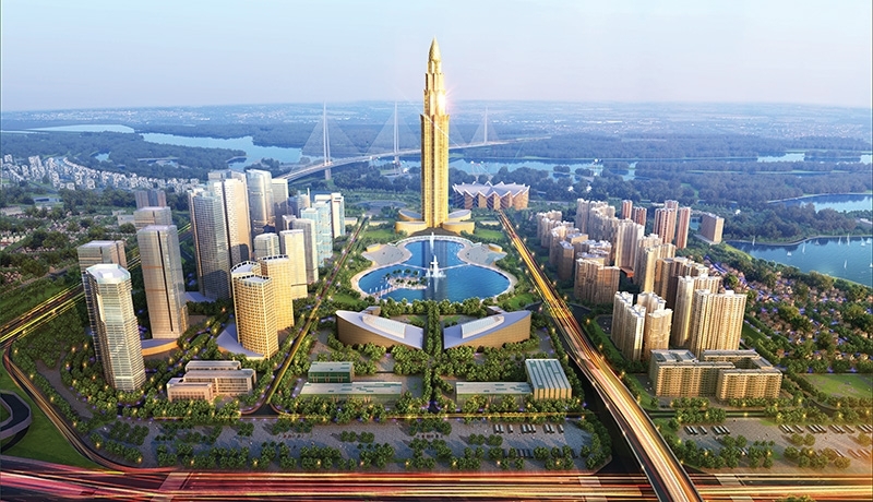 The largest smart city in Hanoi is a venture invested in by BRG and Sumitomo in the north of the city