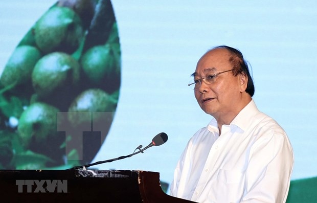 PM Nguyen Xuan Phuc speaks at the conference in Dak Lak. (Photo: VNA)