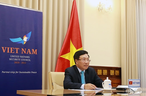 Deputy Prime Minister and Foreign Minister Pham Binh Minh attends the High-Level Debate of the United Nations Security Council at the invitation of Nigerien President Mahamadou Issoufou (Photo:VGP)