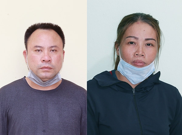 The two suspects at the police station 