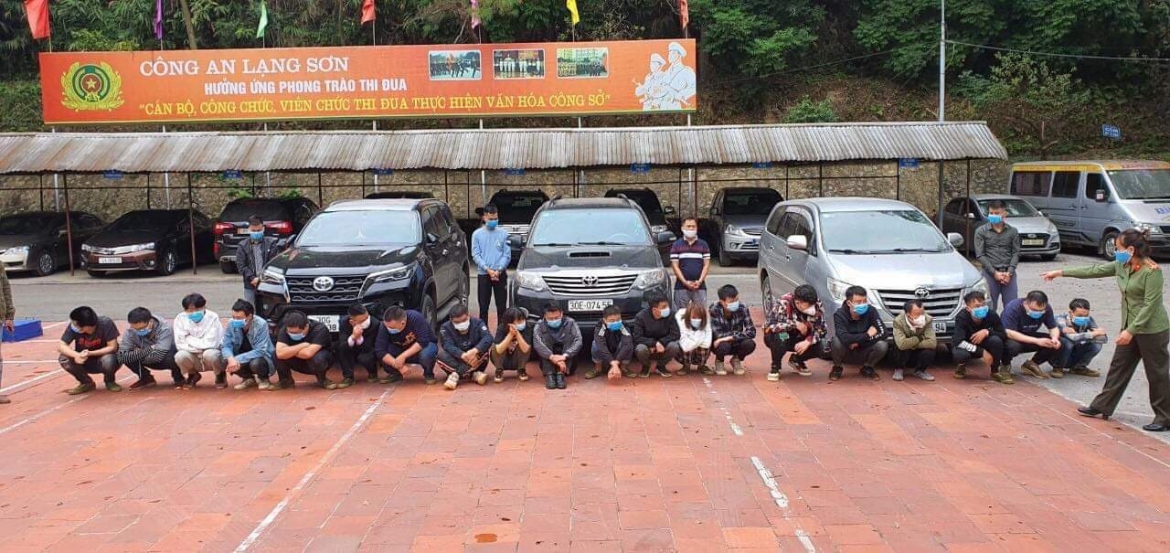  20 Chinese citizens are arrested by Lang Son police for entering Vietnam illegally.