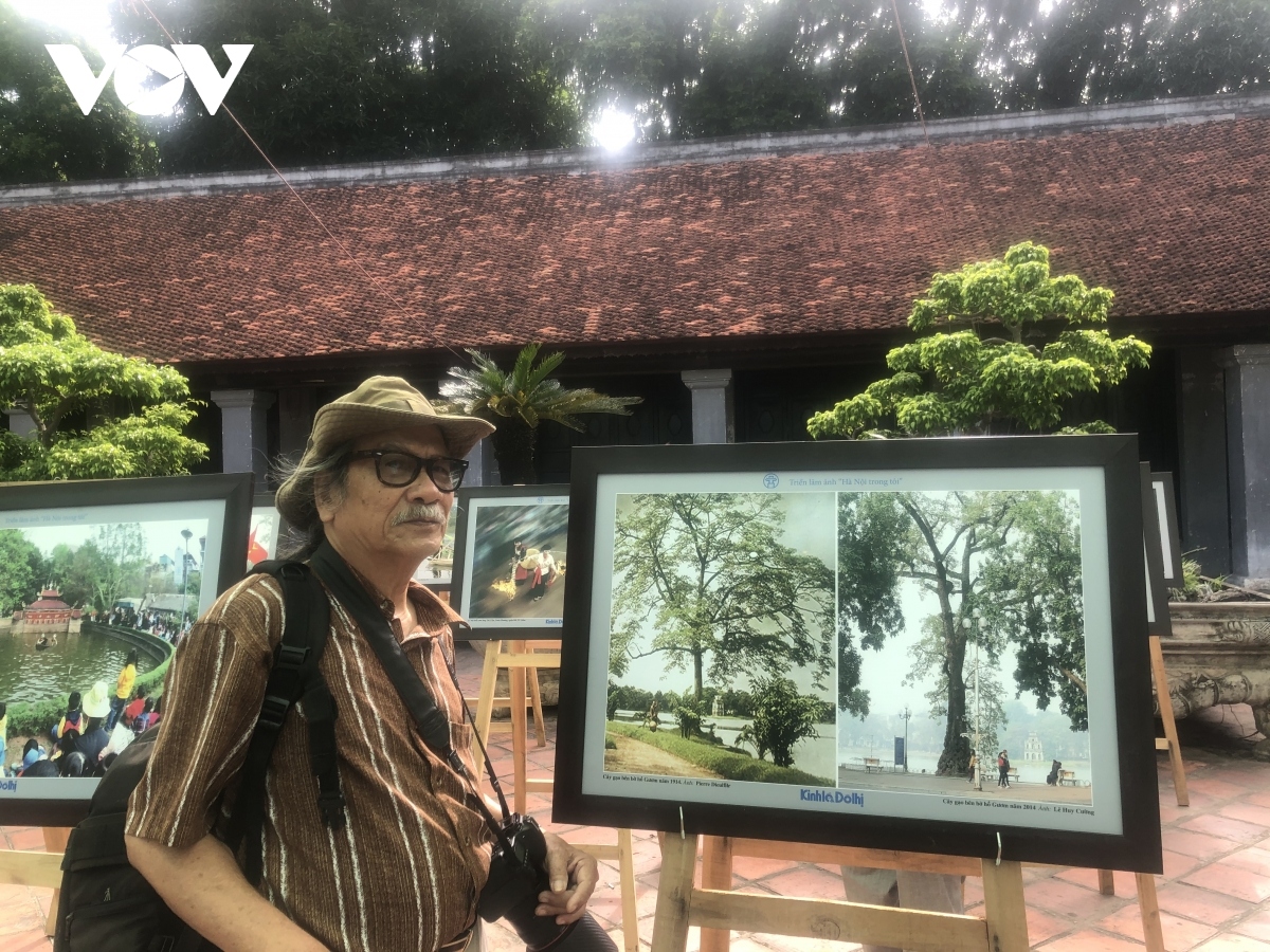 Hanoi's changes after 100 years are depicted through a pair of photos shot by Pierre Dieulfilr of France in 1914 and by Le Huy Cuong of Vietnam (L) in 2014.