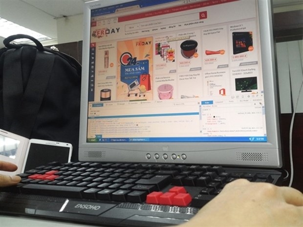 Shopping online is a growing trend in Vietnam.