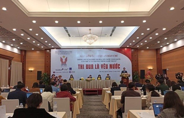 The December 7 press meeting to provide information about the 10th National Patriotic Emulation Congress (Photo: VNA)