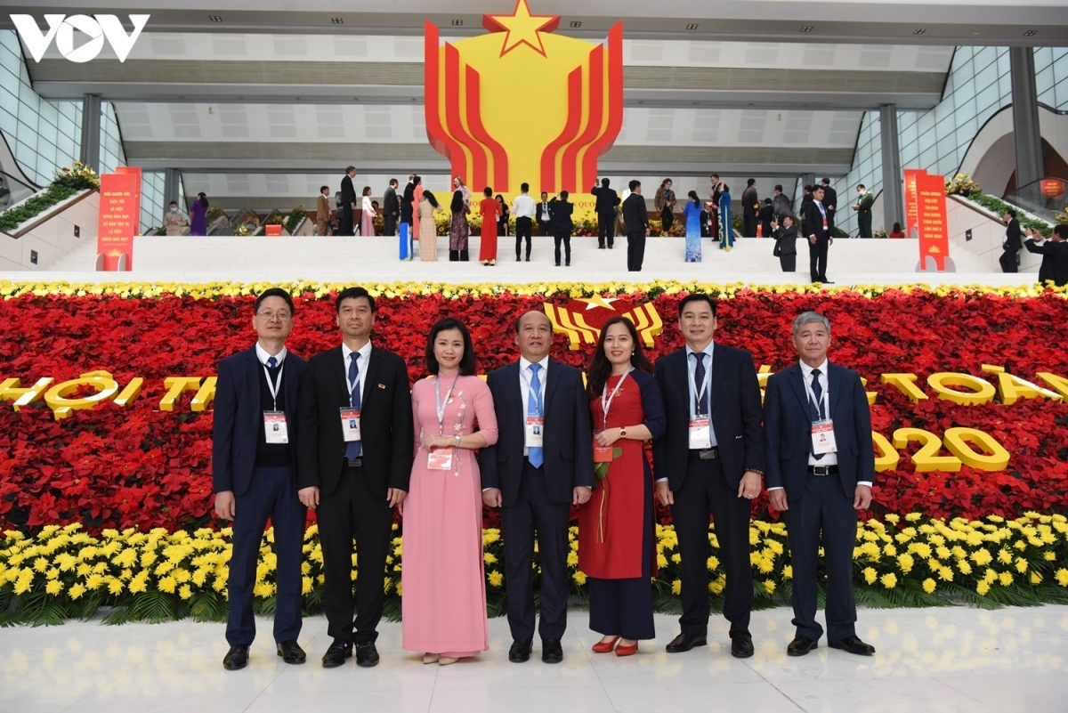 Delegates from the Voice of Vietnam (VOV) in attendance at the congress