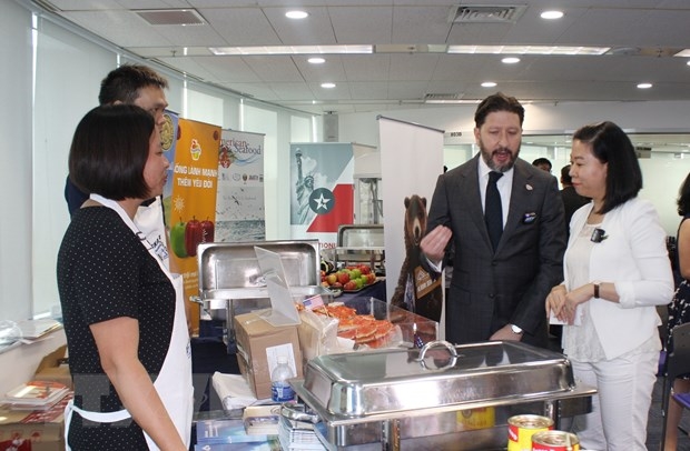 A pavilion introduces US farm produce at the launching ceremony of the United Tastes programme.
