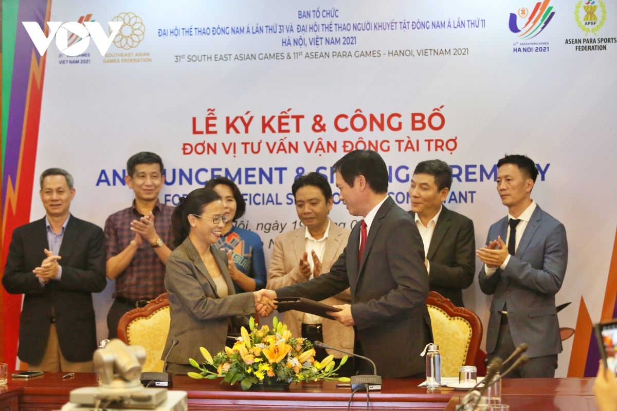 Vietcontent signs a contract with the Organizing Committee of SEA Games 31 and ASEAN Para Games 11 to become the official sponsor of the two events.