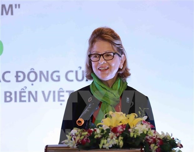 UNDP Resident Representative in Vietnam Caitlin Wiesen (Photo: VNA)