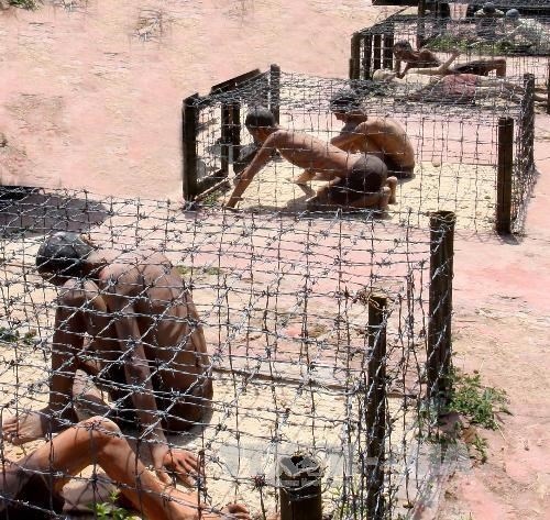 Wire tiger cages in Phu Quoc jail (Photo: VNA)